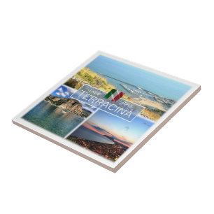 LZO029 TERRACINA, Mosaic, Lazio, Italien Kakelplatta