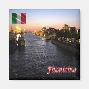 LZO030 FIUMICINO, Lazio, Italien, Fridge Magnet
