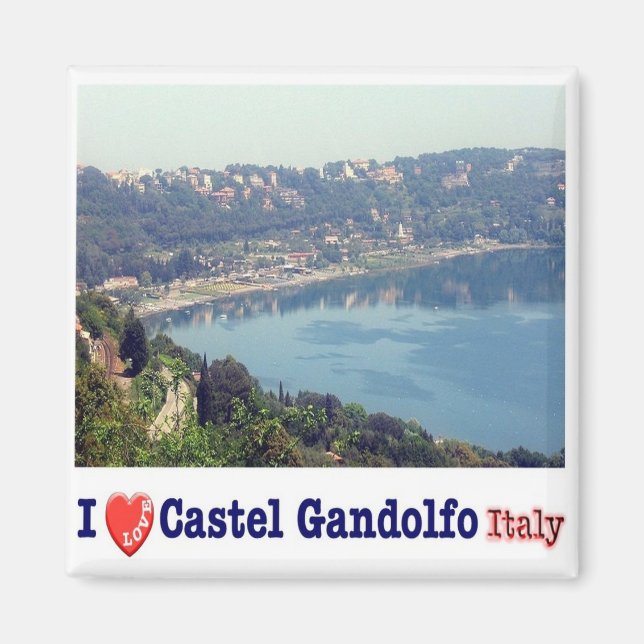LZO038 CASTEL GANDOLFO I Kärlek, Lazio, Fridge Magnet (Framsidan)