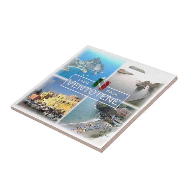 LZO045 VENTOTENE, Lazio, Italien Kakelplatta (Sidan)