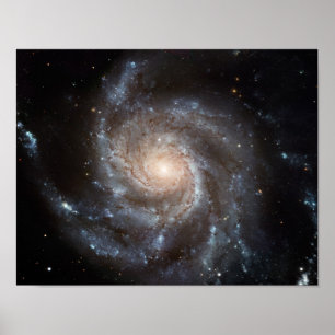 M101 Pinjul Spiral Galaxy NASA Poster