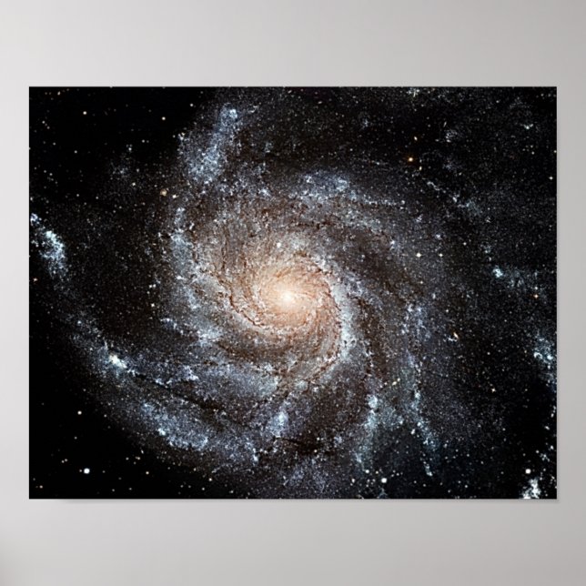M101 Pinjul Spiral Galaxy NASA Poster (Framsidan)