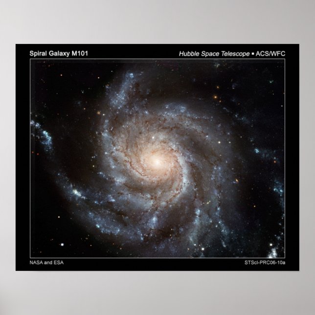 M101 Spiral Galaxy poster (Framsidan)