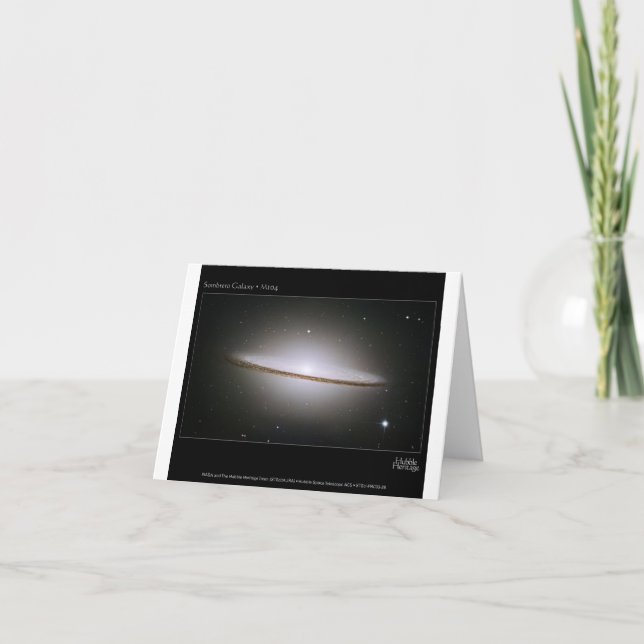 M104 Sombrerogalaxen (NGC 4594) Kort (Framsida)