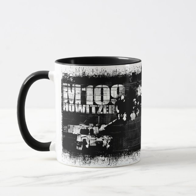 M109 howitzer 11 oz Ringer Mugg (Vänster)