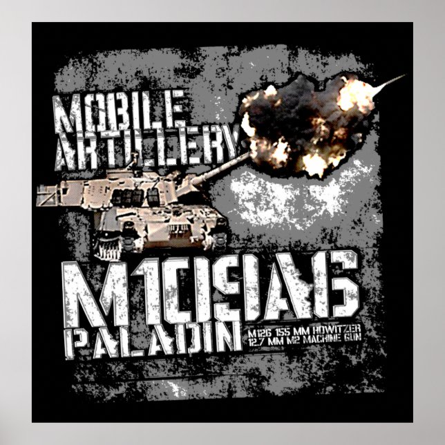 M109-howitzer Poster (Framsidan)
