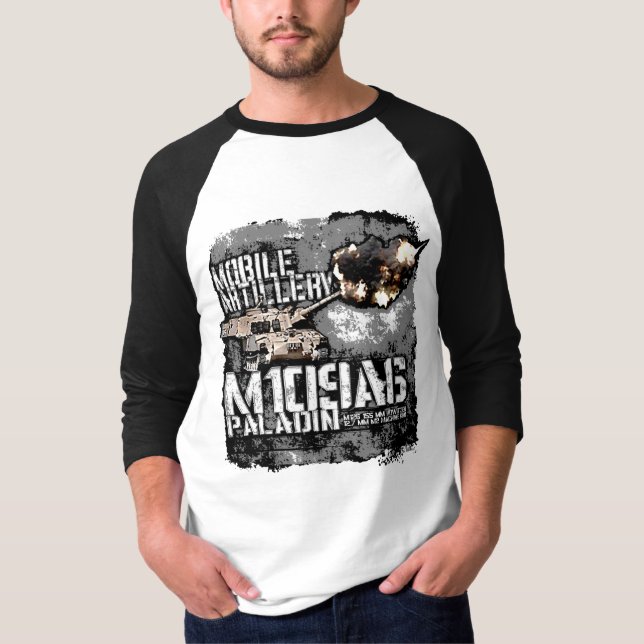 M109-howitzer T Shirt (Framsida)