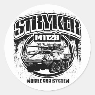 M1128 Stryker Mobile Gun System Runt Klistermärke