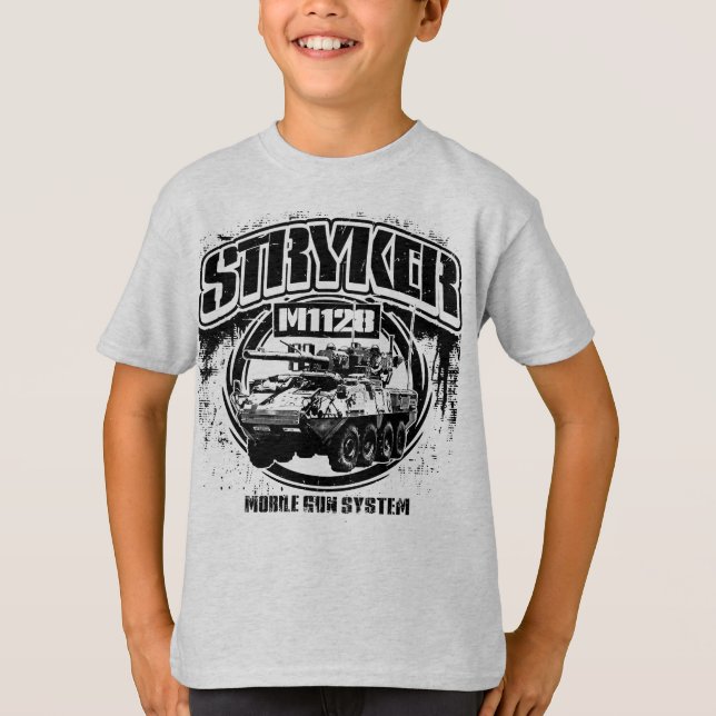 M1128 Stryker Mobile Gun System T Shirt (Framsida)