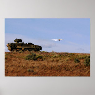 M1134 Anti-Tank Guided Missile Fordon Poster