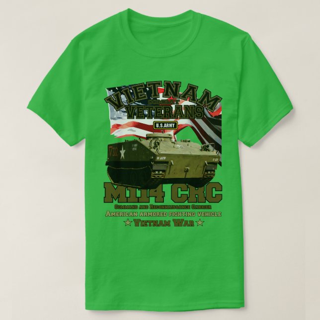 M114 Vietnam Veteranerna T Shirt (Design framsida)