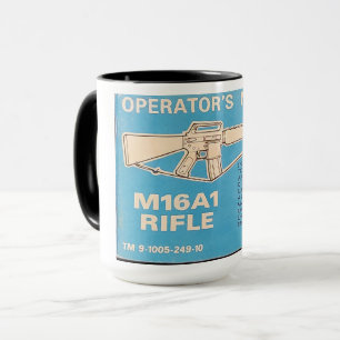 M16 A1-operatormanuell kaffe Mugg