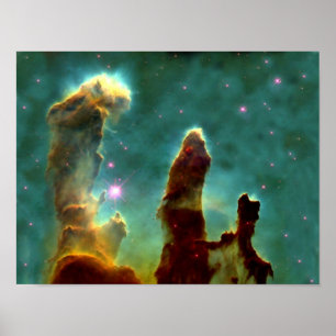 M16 Eagle Nebula eller Creation Pillars Poster