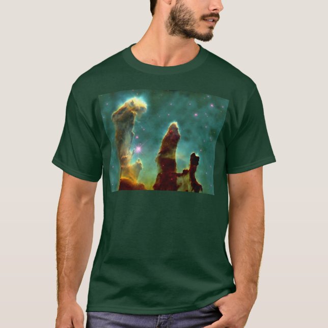 M16 Eagle Nebula eller Creation Pillars Tee Shirt (Framsida)