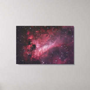 M17 den Omega nebulaen i Sagittarius Canvastryck