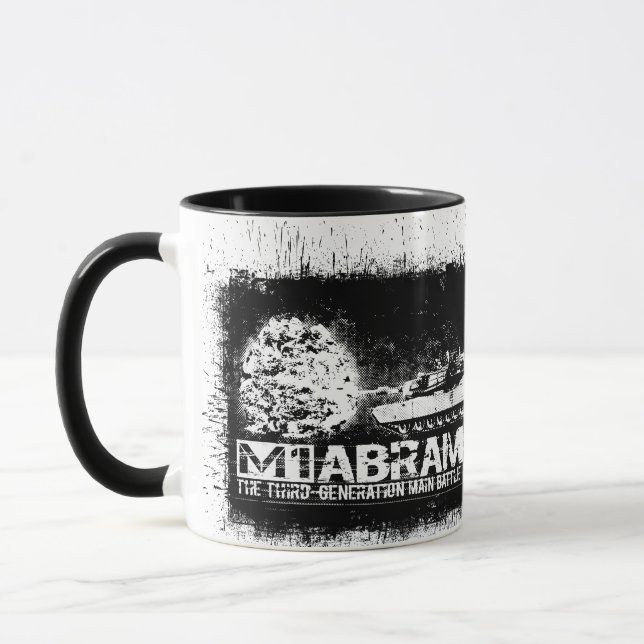 M1 Abrams 11 oz Ringer Mugg (Vänster)