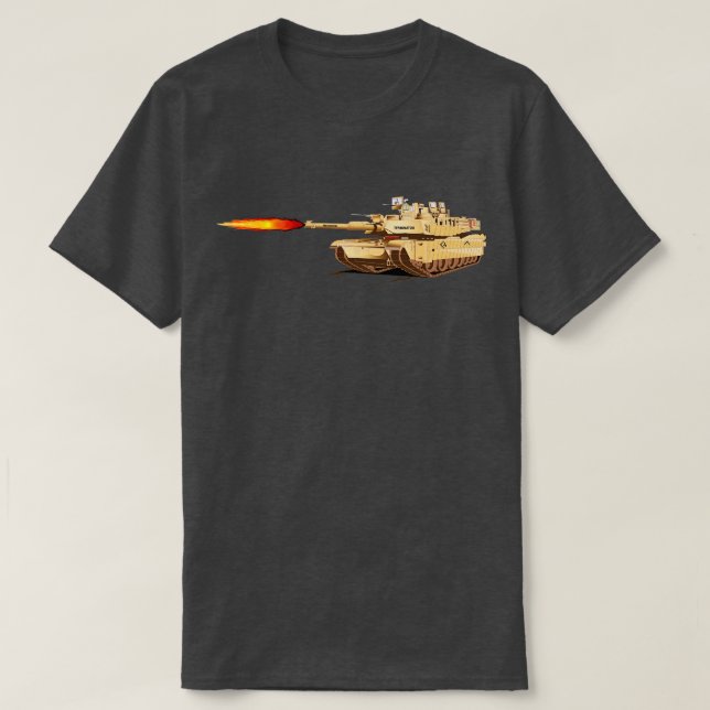 M1 Abrams Desert Krig T Shirt (Design framsida)