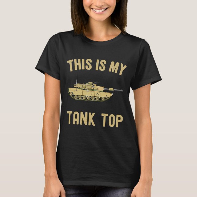 M1 Abrams Det här är mitt Tanktop militära Fordon  T Shirt (Framsida)