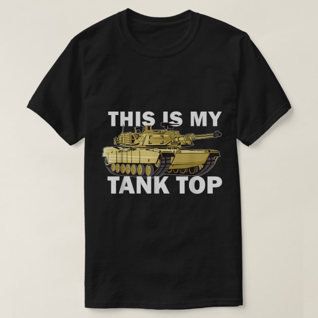 M1 Abrams Det här är mitt Tanktop. T Shirt (Design framsida)