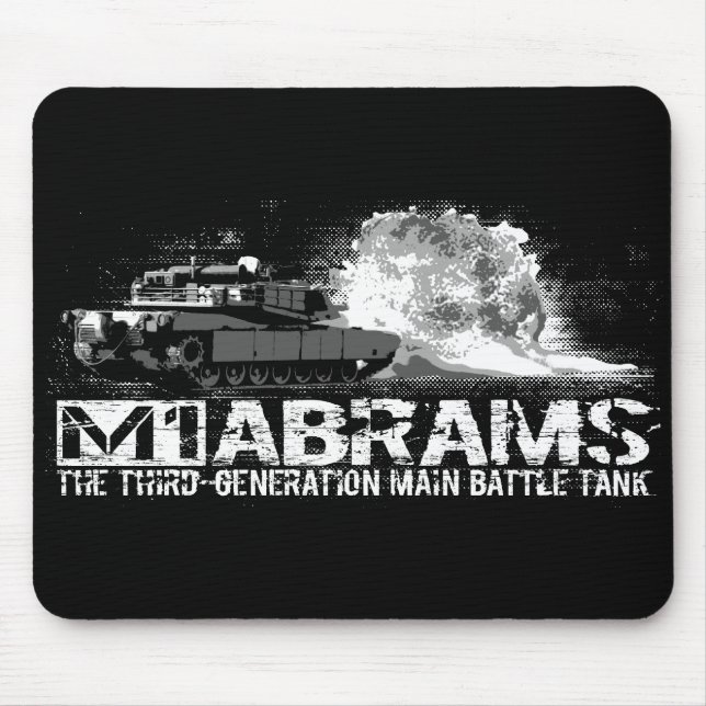 M1 Abrams Mus Pad Musmatta (Framsidan)
