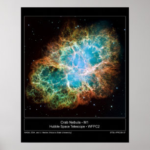 M1 Crab Nebula Poster