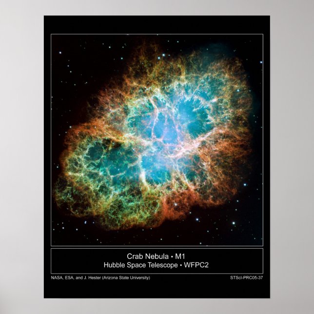 M1 Crab Nebula Poster (Framsidan)