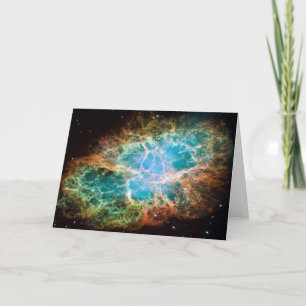 M1--CrabNebula en vetenskap & en astronomigåvaidé Helgkort