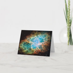 M1--CrabNebula en vetenskap & en astronomigåvaidé Helgkort