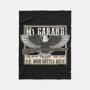 M1 Garand U.s. Main Battle Rifle Gun Wwii Fleecefilt