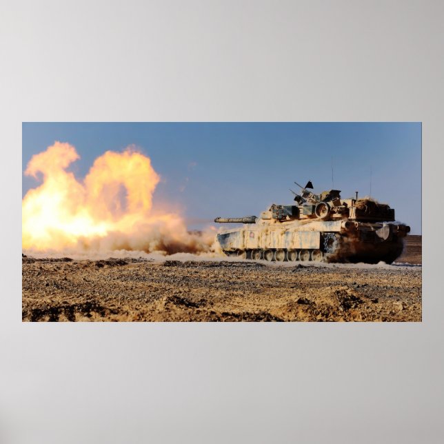 M1A1 Abrams Main Battle Tank Poster (Framsidan)