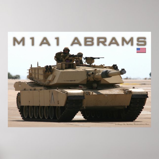M1A1 Abrams Tank Poster (Framsidan)