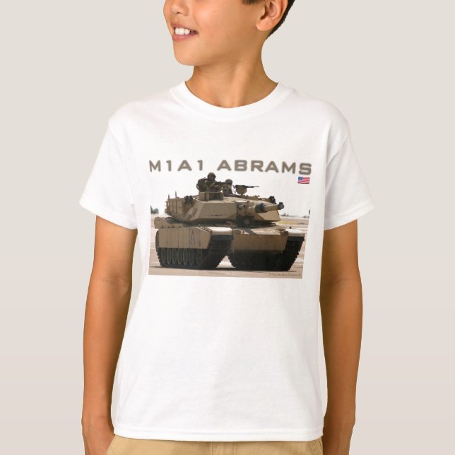 M1A1 Abrams Tank T-shirt (Framsida)