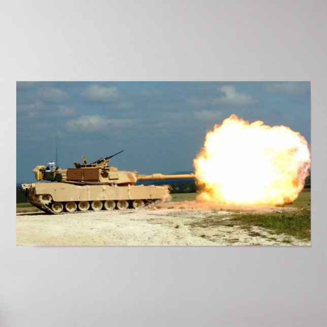 M1A2 Abrams Main Battle Tank Poster (Framsidan)