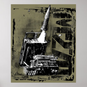 M270 MLRS-posterpappersmall WT Poster
