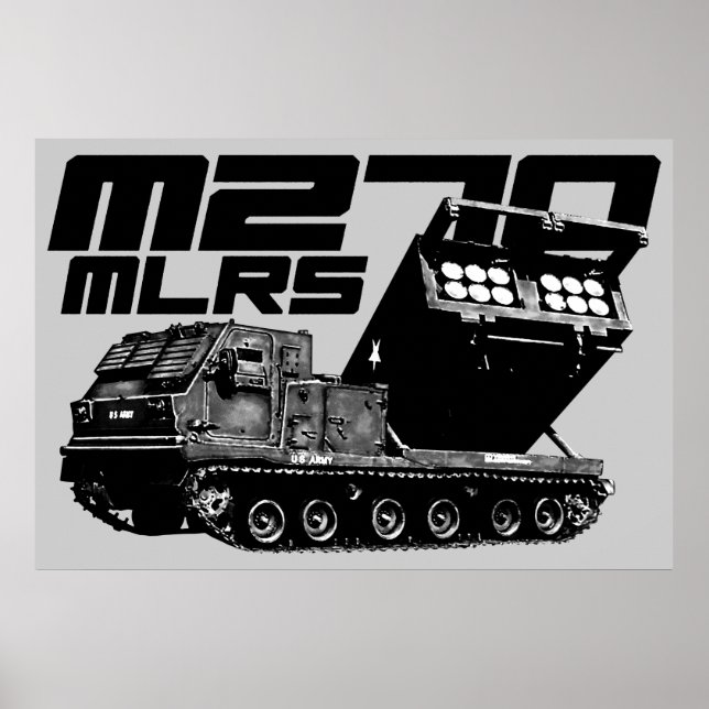 M270 MLRS-utskrift Poster (Framsidan)