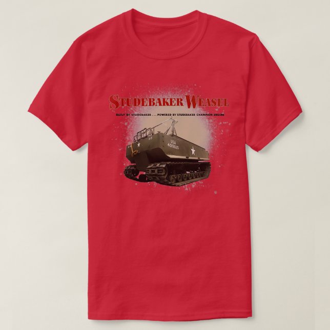 M29 Studebaker Weasel  T Shirt (Design framsida)