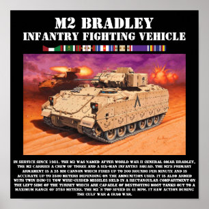 M2 Bradley Infantry Fighting Fordon Print Poster