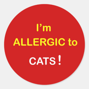 m2 - Mig allergisk förmiddag - CATS. Runt Klistermärke