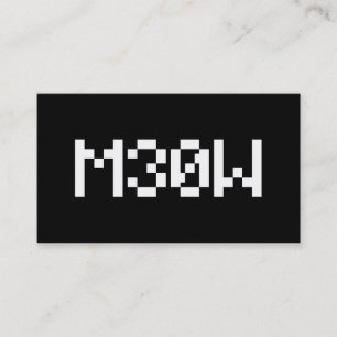 M30W [Leetspråk Djur Ljud] Visitkort