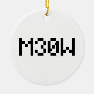 M30W [LeetTalk Animal Ljud] Julgransprydnad Keramik