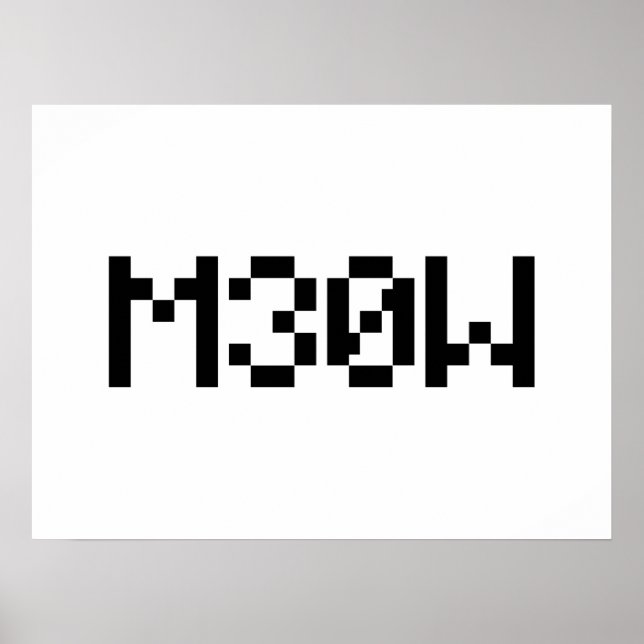 M30W [LeetTalk Animal Ljud] Poster (Framsidan)