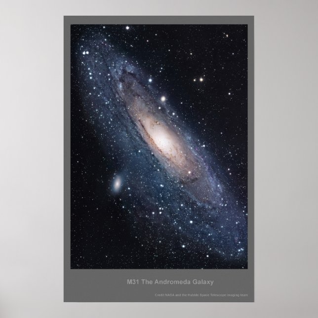 M31 Andromeda Galaxy Poster (Framsidan)