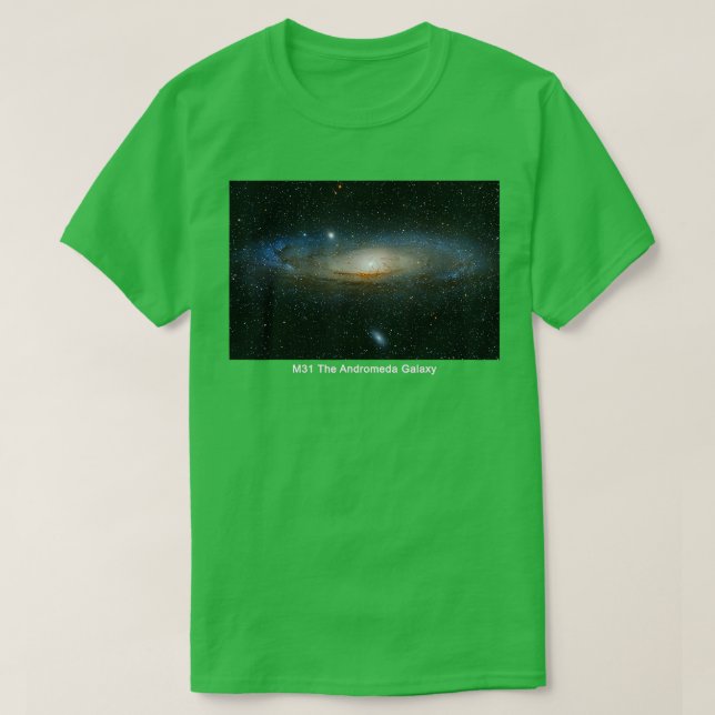 M31 Andromeda Galaxy T Shirt (Design framsida)