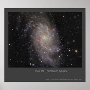 M33 Triangulum Galaxy Poster