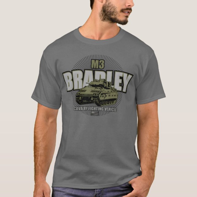 M3 Bradley Liten 70-tal rolig T Shirt (Framsida)