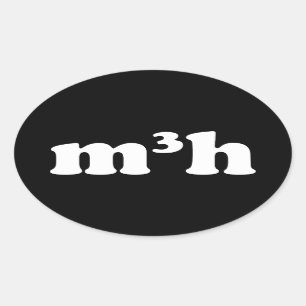 m3h ovalt klistermärke