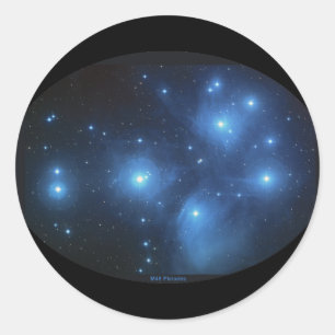 M45 Pleiadesen Runt Klistermärke