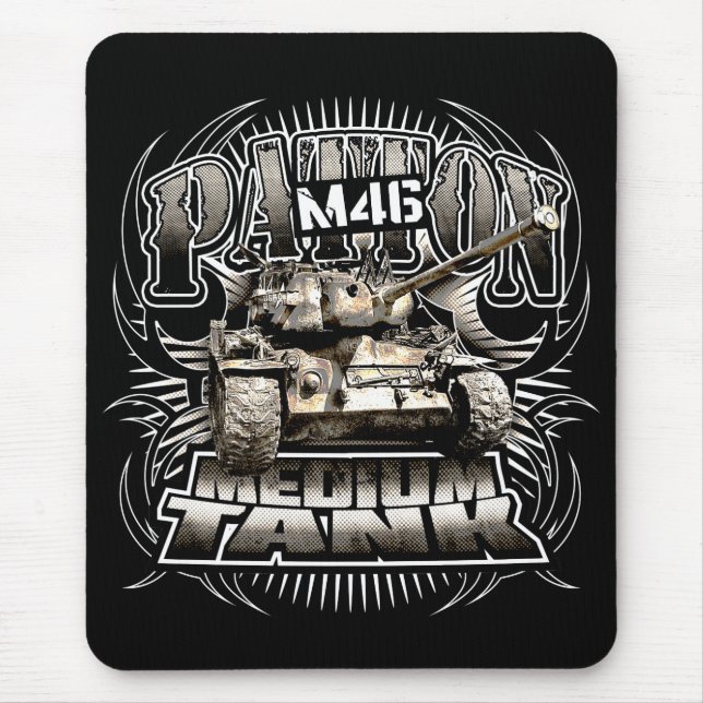 M46 Patton Mouse Pad Mousepad Musmatta (Framsidan)