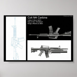 M4 Karbine Stat Lakan Poster