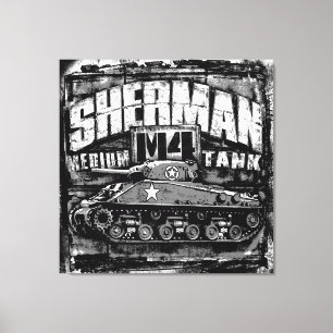 M4 Sherman Canvastryck